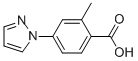 2-METHYL-4-(1H-PYRAZOL-1-YL)BENZOIC ACID Structure