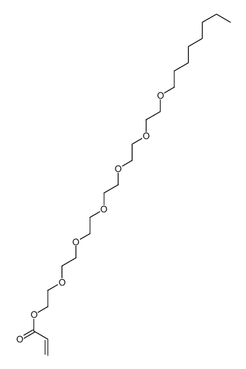 2-[2-[2-[2-[2-(2-octoxyethoxy)ethoxy]ethoxy]ethoxy]ethoxy]ethyl prop-2-enoate Structure