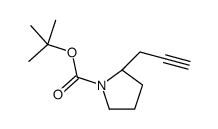 tert-butyl 2-prop-2-ynylpyrrolidine-1-carboxylate Structure