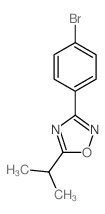 3-(4-Bromophenyl)-5-isopropyl-1,2,4-oxadiazole structure