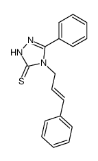 3-phenyl-4-cinnamyl-1,2,4-Δ2-triazoline-5-thione结构式