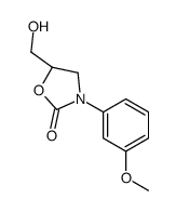 (5S)-5-(hydroxymethyl)-3-(3-methoxyphenyl)-1,3-oxazolidin-2-one Structure