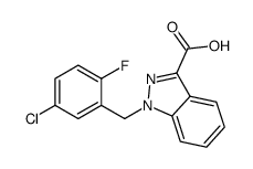 1-[(5-chloro-2-fluorophenyl)methyl]indazole-3-carboxylic acid Structure