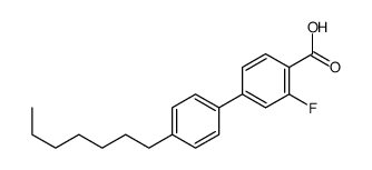 2-fluoro-4-(4-heptylphenyl)benzoic acid结构式