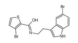 3-bromo-N-[2-(5-bromo-1H-indol-3-yl)ethyl]thiophene-2-carboxamide Structure