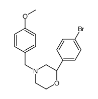(2S)-2-(4-bromophenyl)-4-[(4-methoxyphenyl)methyl]morpholine结构式