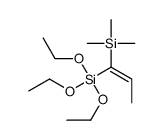 triethoxy(1-trimethylsilylprop-1-enyl)silane Structure