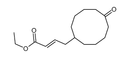 ethyl 4-(6-oxocyclodecyl)but-2-enoate Structure