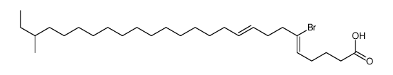 6-bromo-24-methylhexacosa-5,9-dienoic acid结构式