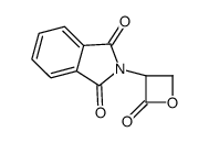 2-[(3S)-2-oxooxetan-3-yl]isoindole-1,3-dione结构式