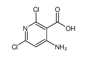 4-氨基-2,6-二氯烟酸结构式