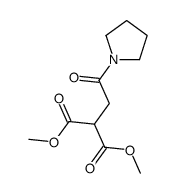 dimethyl 2-(2-oxo-2-pyrrolidin-1-ylethyl)propanedioate结构式