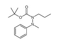 Hydrazinecarboxylic acid, 2-methyl-2-phenyl-1-propyl-, 1,1-dimethylethyl ester Structure