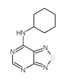 N-cyclohexyl-8-thia-2,4,7,9-tetrazabicyclo[4.3.0]nona-2,4,6,9-tetraen-5-amine结构式