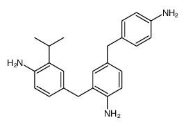 2-[(4-amino-3-isopropylphenyl)methyl]-4-[(4-aminophenyl)methyl]aniline structure