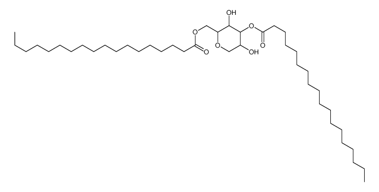 tetrahydro-3,5-dihydroxy-2-[[(1-oxooctadecyl)oxy]methyl]-2H-pyran-4-yl stearate结构式