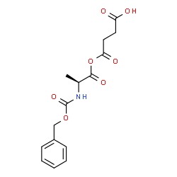 N-[(benzyloxy)carbonyl]-L-alanine succinic anhydride结构式