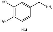 2-amino-5-(aminomethyl)phenol dihydrochloride structure