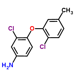 3-Chloro-4-(2-chloro-5-methylphenoxy)aniline结构式