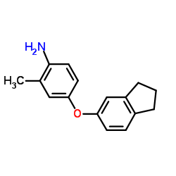4-(2,3-Dihydro-1H-inden-5-yloxy)-2-methylaniline Structure