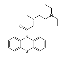 2-[2-(diethylamino)ethyl-methylamino]-1-phenothiazin-10-ylethanone Structure