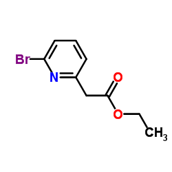 Ethyl (6-bromo-2-pyridinyl)acetate structure