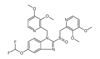 N-[(3,4-Dimethoxy-2-pyridinyl)methyl] Pantoprazole Structure