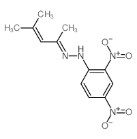 N-(4-methylpent-3-en-2-ylideneamino)-2,4-dinitro-aniline Structure
