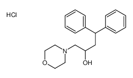 1-morpholin-4-yl-4,4-diphenylbutan-2-ol,hydrochloride Structure