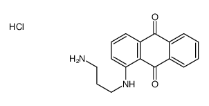 1-((3-氨基丙基)氨基)蒽-9,10-二酮盐酸盐结构式
