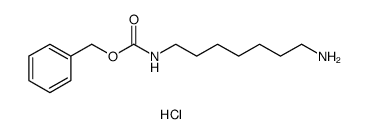 Carbamic acid, (7-aminoheptyl)-, phenylmethyl ester, monohydrochloride Structure