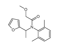 N-(2,6-dimethylphenyl)-N-[1-(furan-2-yl)ethyl]-2-methoxyacetamide结构式
