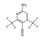 6-amino-3-cyano-2,4-bis(trifluoromethyl)pyridine Structure