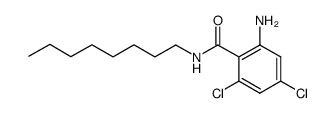 2-amino-4,6-dichloro-N-octyl-benzamide结构式