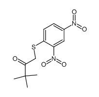 1-(2,4-dinitro-phenylsulfanyl)-3,3-dimethyl-butan-2-one Structure