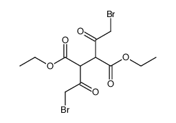 2,3-bis-bromoacetyl-succinic acid diethyl ester Structure
