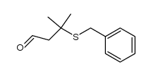 β-benzylsulfanyl-isovaleraldehyde结构式