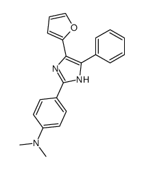 2-(p-Dimethylamino)-4-(2-furyl)-5-phenylimidazol结构式