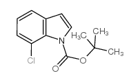 1-BOC 7-氯吲哚结构式