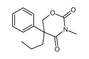 3-methyl-5-phenyl-5-propyl-1,3-oxazinane-2,4-dione结构式