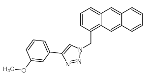 1-(1-ANTHRACENYLMETHYL)-4-(3-METHOXYPHENYL)-1H-[1,2,3]TRIAZOLE Structure