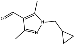 1-cyclopropylmethyl-3,5-dimethyl-1h-pyrazole-4-carbaldehyde Structure