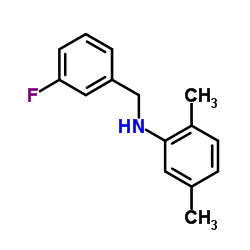 N-(3-Fluorobenzyl)-2,5-dimethylaniline结构式
