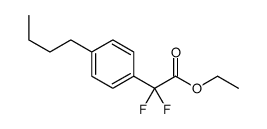 ethyl 2-(4-butylphenyl)-2,2-difluoroacetate Structure
