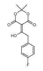 5-(2-(4-fluorophenyl)-1-hydroxyethylidene)-2,2-dimethyl-1,3-dioxane-4,6-dione Structure