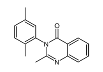 3-(2,5-dimethylphenyl)-2-methylquinazolin-4-one结构式