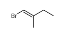E/Z-1-Brom-2-methyl-1-buten Structure