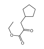 Ethyl 3-cyclopentyl-2-oxopropanoate Structure
