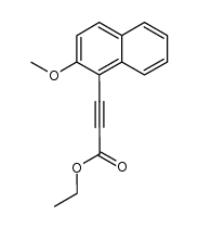(2-methoxynaphthalen-1-yl)propynoic acid ethyl ester结构式