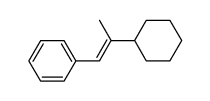 (E)-(2-cyclohexylprop-1-en-1-yl)benzene Structure